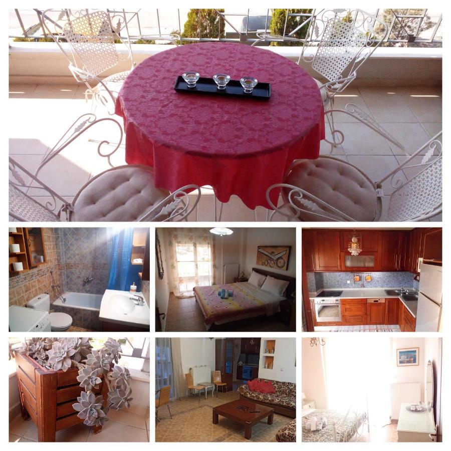 Ritsa Apartment Peraia  Bagian luar foto